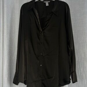 Stylish Charcoal Button-Up Shirt